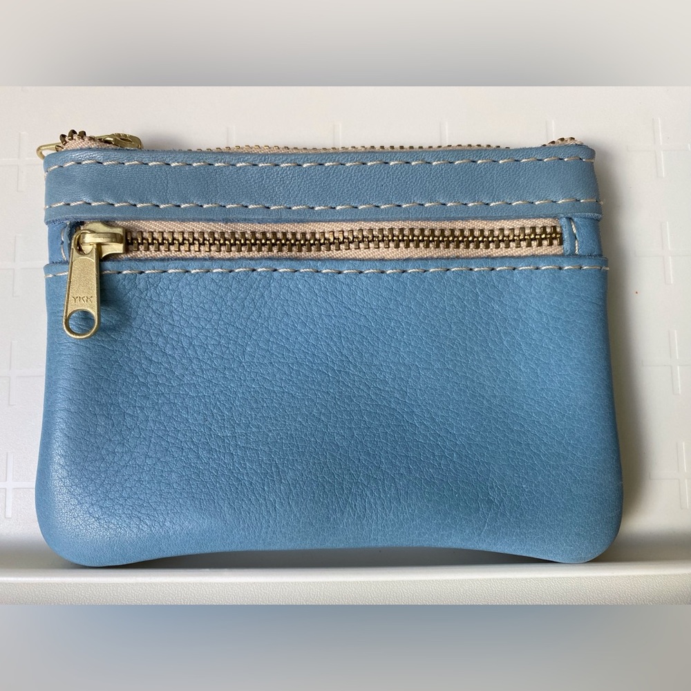 New Portland Leather Dream Double Zip Pouch